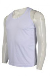 VT211 Order White Men's Running Vest I-Shaped Singapore Tank Top 