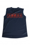 VT217 Customized Men's V-Neck Sublimation Vest T-shirt Printing Navy Blue Tank Top