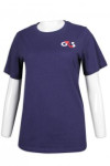 T978 Dark Blue Tee Shirt For Women 