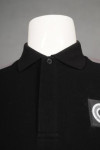 P1137 Black Polo-Shirt Design Customization SG