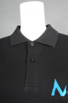 P1158 Black Polo-Shirt Logo Print Custom order