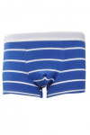 UW033 Blue Horizontal Striped Square Briefs