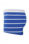 UW033 Blue Horizontal Striped Square Briefs