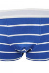 UW033 Blue Horizontal Striped Square Briefs