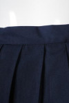 CH199 Design Women's Dark Blue Cheerleading Pleated Skirt Invisible Zipper Pleated Skirt Side Zipper Cheerleading Pleated Skirt Center