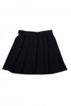 CH199 Design Women's Dark Blue Cheerleading Pleated Skirt Invisible Zipper Pleated Skirt Side Zipper Cheerleading Pleated Skirt Center