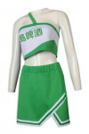 BG032 Custom Made To Order Beer Promoters Workwear 3 Piece Cheerleader Style Uniform for Girls Crop Tube Top with Jacket and Skirt