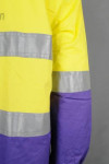 D289 Custom Make Two Tone Coloured Industrial Uniform Reflective Long Sleeve Workwear