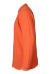 P1192 Polo shirt orange loose long sleeve