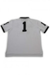 P1195 polo-shirt matching color lapel sleeve