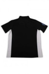 P1196  Polo shirt stand collar zipper side color 