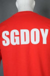 T990 To sample custom order T-shirt red 