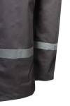 D318 Where to Purchase Industrial Uniform All-body Jumpsuit with Reflective Strips Dim Gray Industrial Uniform with Cargo Pockets