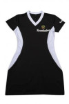 BG033 Customized Beer Promoters Uniform V-Neck Short Sleeve Dress with Brand Logo Matching Colors