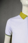 P1211 Polo shirt zipper color matching lapel color