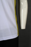 P1211 Polo shirt zipper color matching lapel color