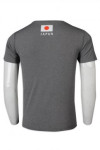 T1005 Custom-made T-shirt V-neck Grey Short Sleeve Tee Shirts for Promotional Events