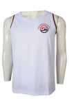 VT230 Custom-Made Vest T-shirt Printing White Singapore Tank Top