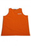 VT232 Manufacturing Vest T-shirts Orange Round Neck Logistics Company Tank Top