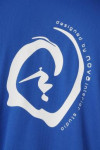 T1011 Custom Design T-shirt Dark Blue Round Collar Short Sleeve Corporate Event Tee 