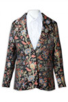 BS372 Customized Floral Print Suit by My Custom Clothier