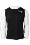 VT236 Fitness Center Men's Vest T-shirt Printing Round Neck Tank Top