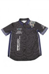 DS077 Custom Design Black Dart Team Shirt with Full Printing of Geometric Shapes