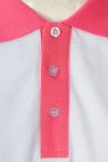 P1243 white POLO shirt with short sleeves