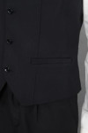 SKMS001 Custom Men's Suit and Vest Jacket Design V-Neck Suit and Vest Jacket Supplier