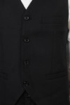 SKMS002 Customized Men's Suit and Vest Jacket Design with Back Adjustment Button Men's Suit Center Navy Blue