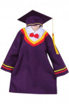 SKDA027 Custom-made Long-sleeved Kids Graduation Outfit Gown Ceremony Gown