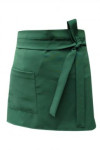 SKAP049 Deliver to Canberra Customised Half Waist Hospitality Short Apron with Pockets