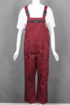 IG-BD-CN-006 How to Find Manufacturing Red Industrial Uniforms Heavy Duty Polyester Work Bib Pants & Coveralls 