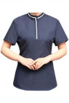 SKKI033 Tailor-made Short-sleeved Catering Uniform in Different Colors Grey Yellow & more 