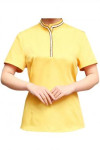 SKKI033 Tailor-made Short-sleeved Catering Uniform in Different Colors Grey Yellow & more 
