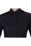 SKR025 Where to Purchase Long-sleeved Shirt Customized Black Button Slim Fit Blouse for Ladies