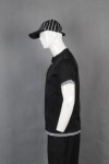 IG-BD-CN-029 Custom Order Striped Hat Chef Uniform