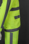 IG-BD-CN-083 Custom-Made Fluorescent Yellow Rain Suit Men Two Piece Outdoor Motorcycle Bike Rain Gear Set