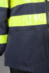 IG-BD-CN-087 Custom Design Long Sleeve Jacket with Reflective Strip and Elastic Cuffs Lightweight Security Uniforms