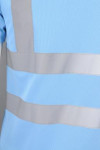 IG-BD-CN-089 OEM Short-sleeved Industrial Uniform Light Sky Blue Hi Vis Workwear Uniform