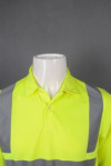 iG-BD-CN-106 Customized Long Sleeve Industrial Uniform Yellow Reflective Safety Shirt for Men