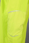 IG-BD-CN-184 Custom Make Cross Sleeve Group Uniform Unisex Running Jacket in Fluorescent Green Yellow