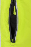 IG-BD-CN-184 Custom Make Cross Sleeve Group Uniform Unisex Running Jacket in Fluorescent Green Yellow