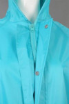 IG-BD-CN-022 Customised Order Blue Extra Long Rain Coat Uniform with Large Visor Cap 