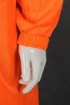IG-BD-CN-050 Custom Produce Orange Full Body Rain Coat with Elastic Cuffs