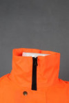 IG-BD-CN-126 Personalised Zipper Coat Reflective Orange Rain Coat Uniform