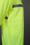 IG-BD-CN-120 Customised Unisex Lightweight Raincoat 1 Piece Hooded Rain Coats in Yellow    