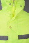 IG-BD-CN-120 Customised Unisex Lightweight Raincoat 1 Piece Hooded Rain Coats in Yellow    