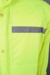 IG-BD-CN-120 Customised Unisex Lightweight Raincoat 1 Piece Hooded Rain Coats in Yellow    