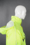 IG-BD-CN-120 Customised Unisex Lightweight Raincoat 1 Piece Hooded Rain Coats in Yellow    